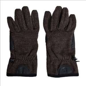 Timberland Wool Gloves Brown Knit Ribbed